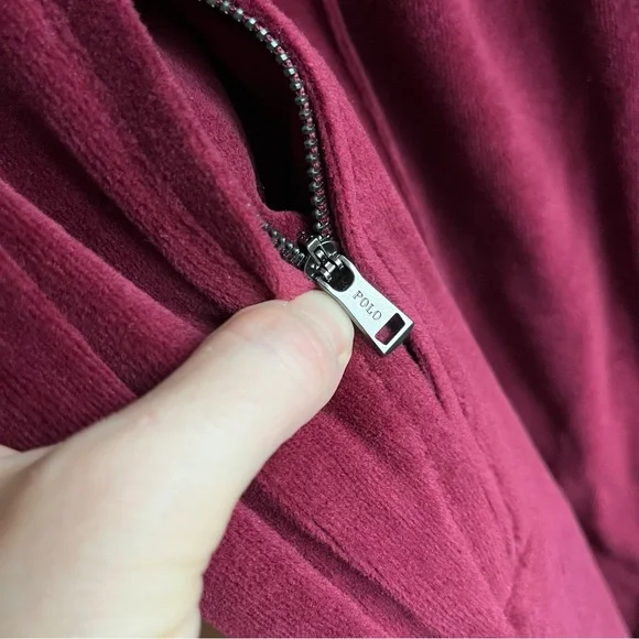 NWT Women's Polo Ralph Lauren Track pants / Burgundy / Size S - Picture 5 of 13